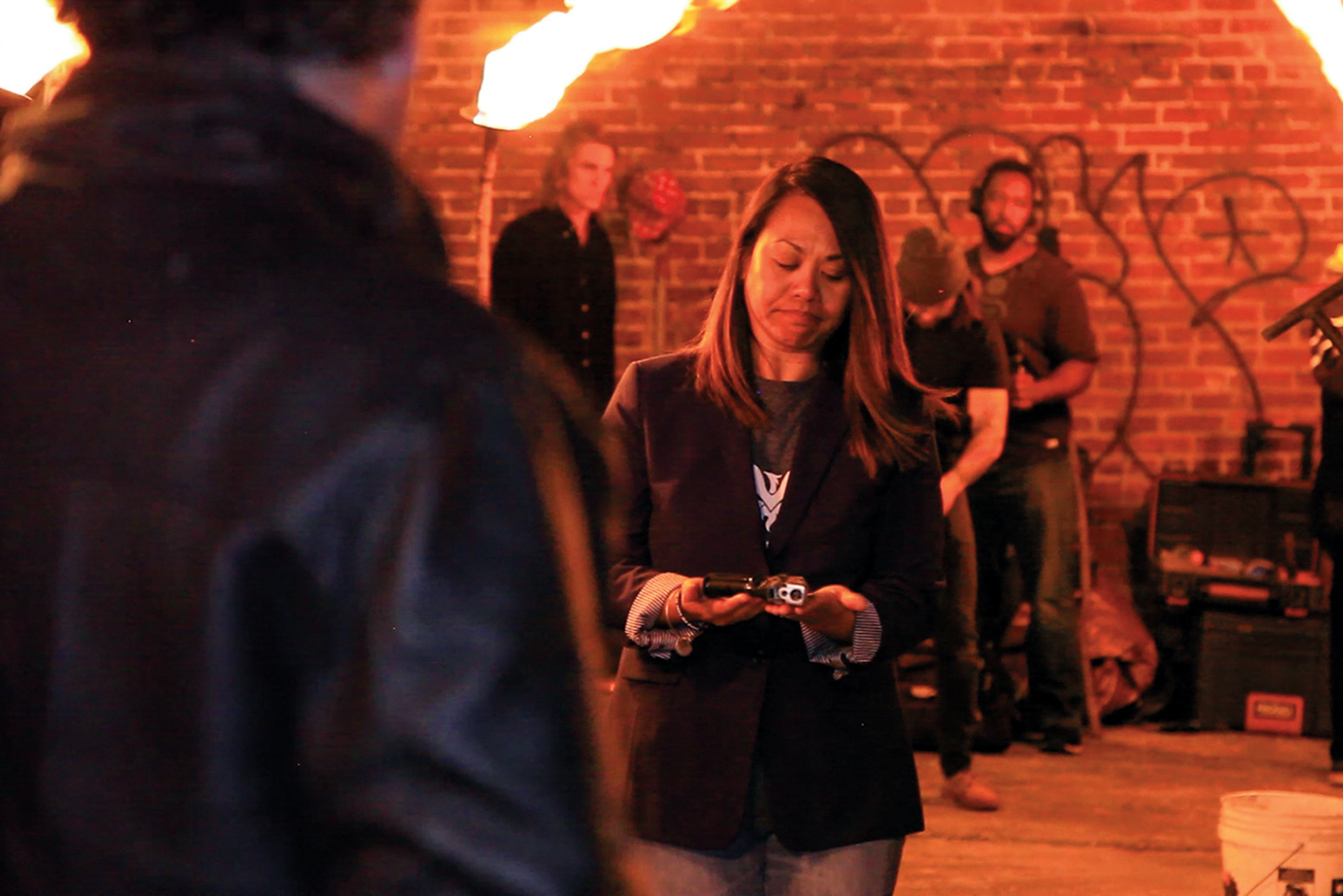 A mother affected by gun violence offers up a gun to be transformed.
