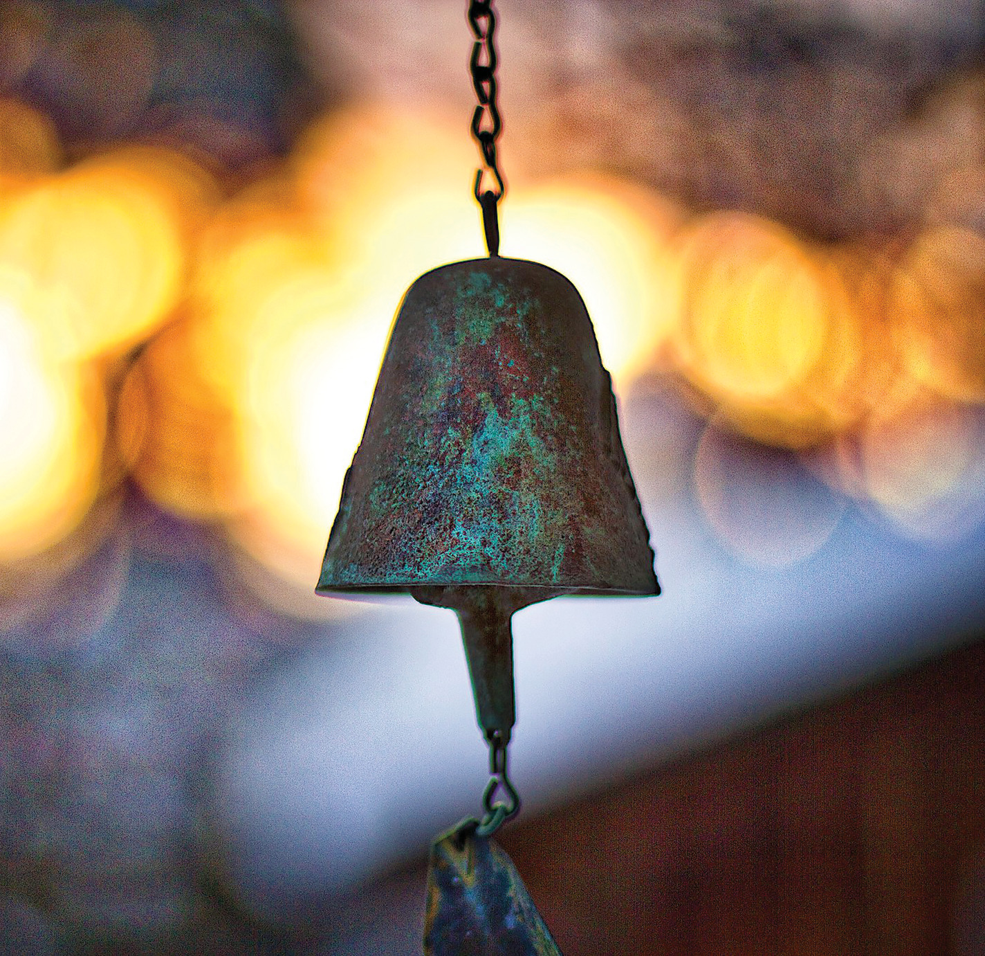 A Cosanti Originals bronze windbell.