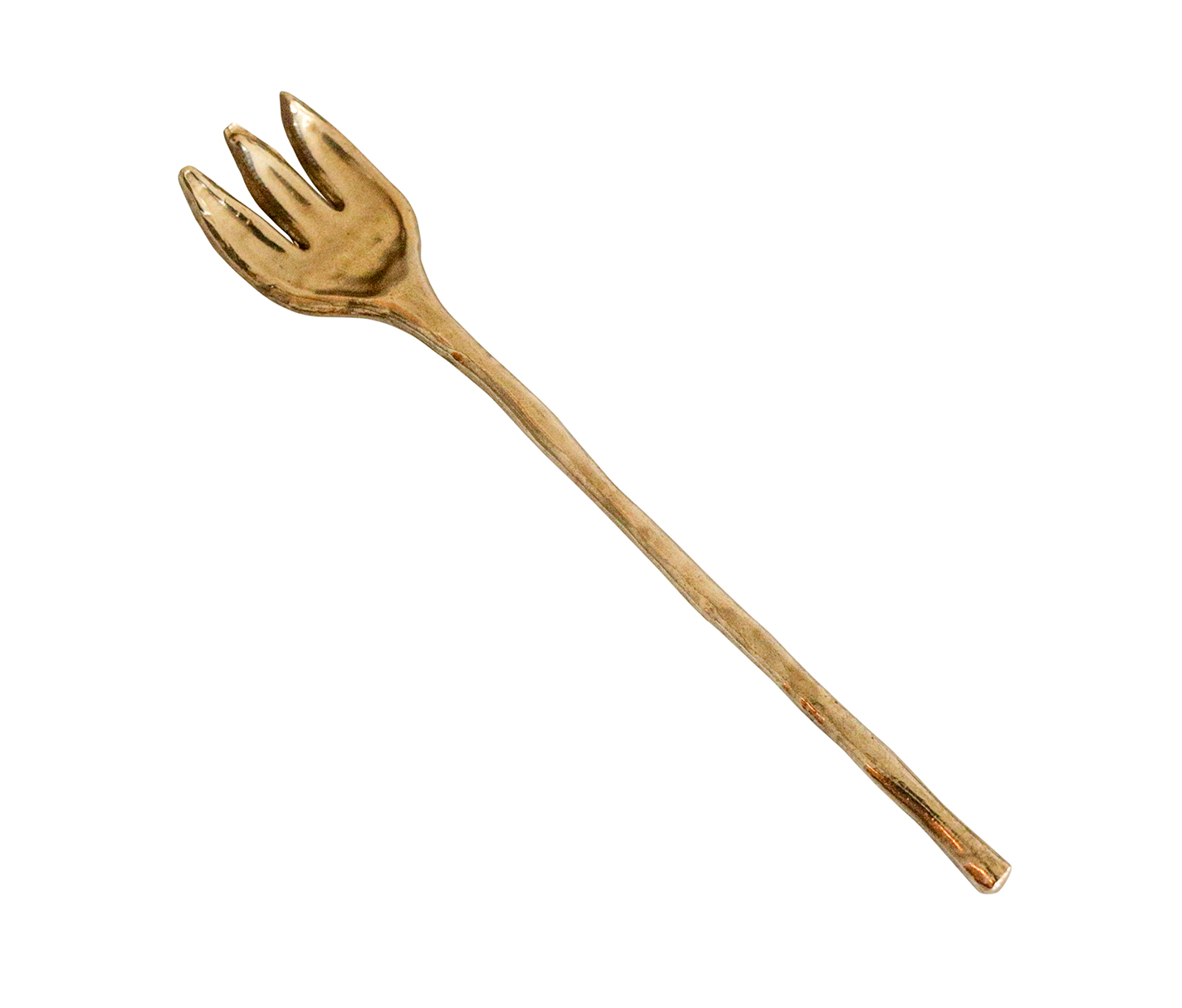Bronze oyster spork by Ann Ladson Stafford