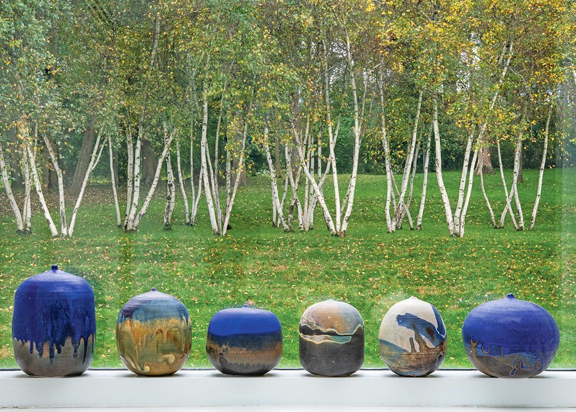 Pots by Toshiko Takaezu.