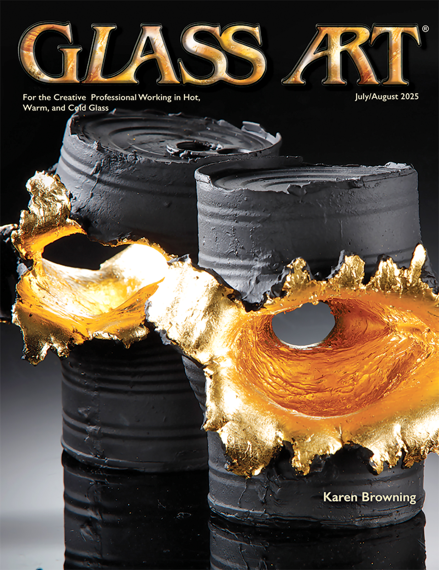 Cover of Glass Art magazine